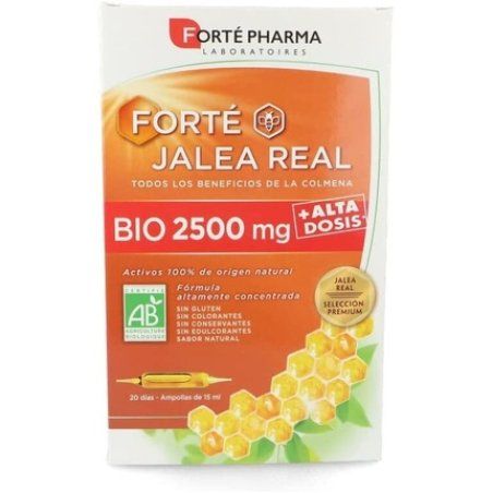 Forte Real Jelly 2500mg 20 Ampoules BIO