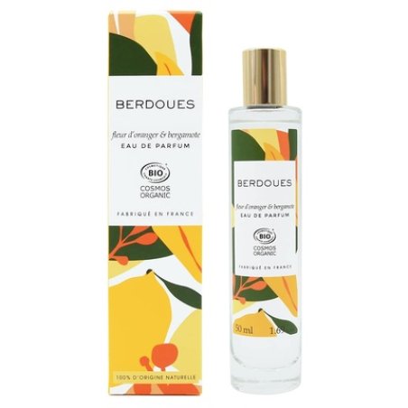 BERDOUES Orange Blossom & Bergamot Organic Eau de Toilette Citrusy Floral Scent 1.7 fl.oz.