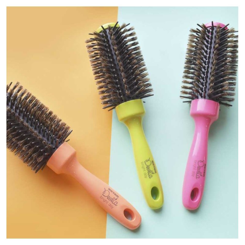 Deslia Bright Day Round Brush 33mm Pink