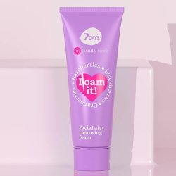 7DAYS Facial Foaming Cleanser for All Skin Types Hydrating Cleansing Foam with Raspberry Blackberry Blueberry Cranberry