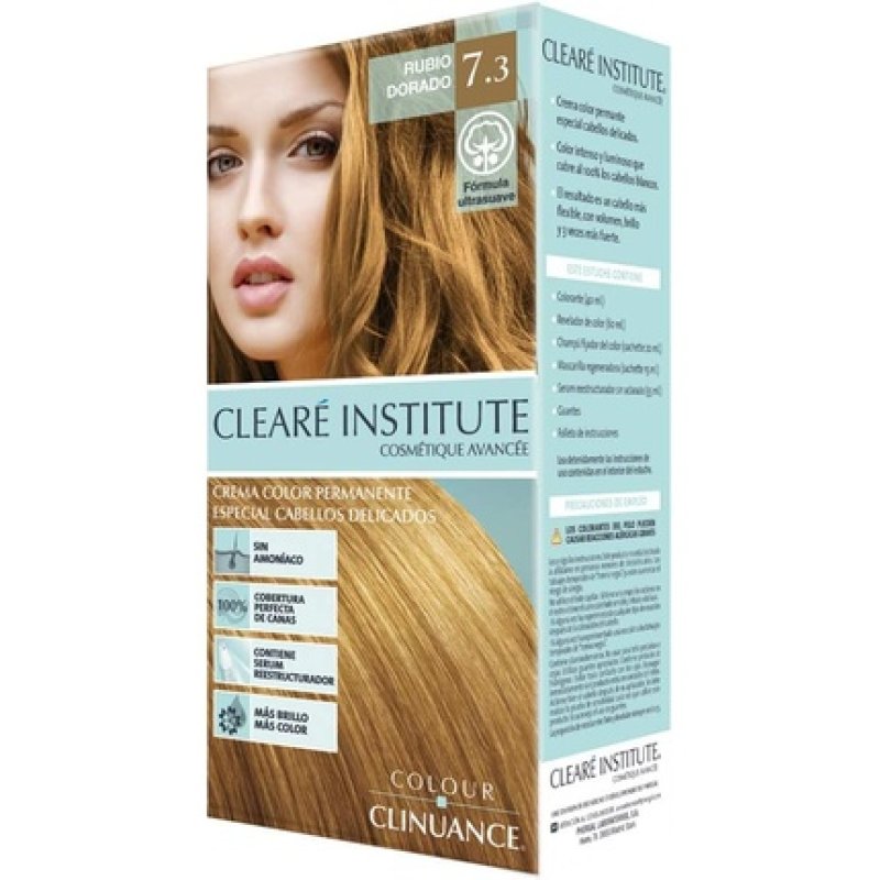 Colour Clinuance 7.3 Golden Blonde Hair Dye for Sensitive Hair - Permanent Color without Ammonia - More Shine - Intense