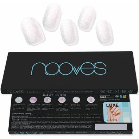 Nooves White Pearl Nail Gel Sheets 20 Pieces
