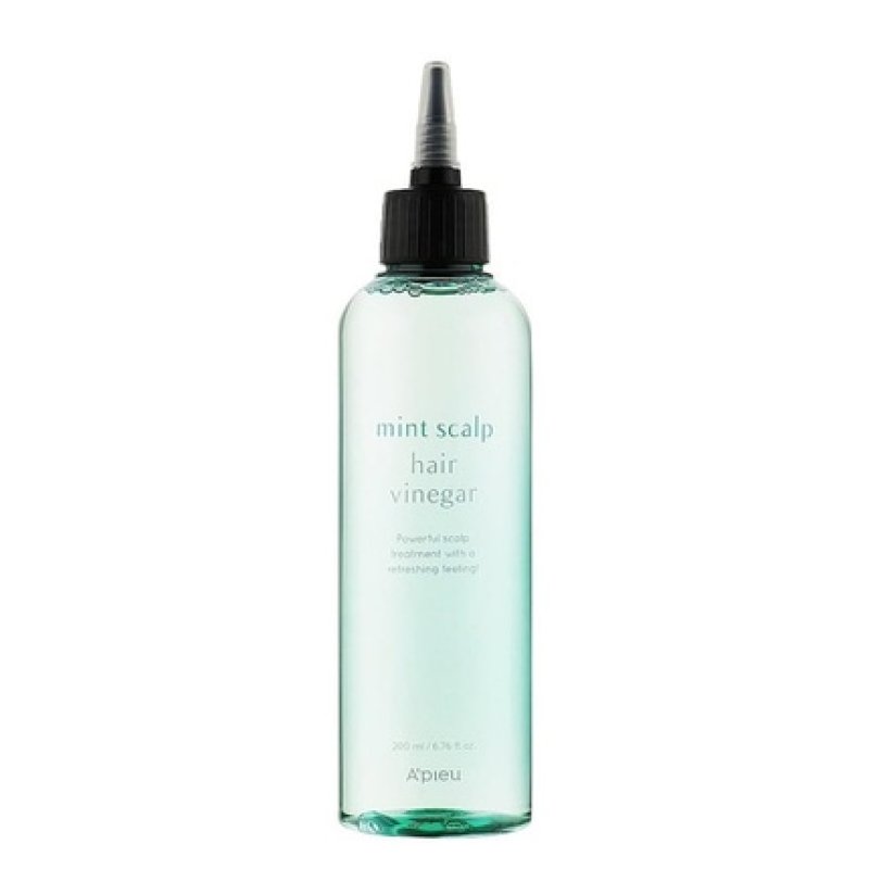A'PIEU Mint Scalp Hair Vinegar 6.76 fl oz 200ml - Clarifying and Cooling for Greasy Hair and Oily Scalp - Non-drying,