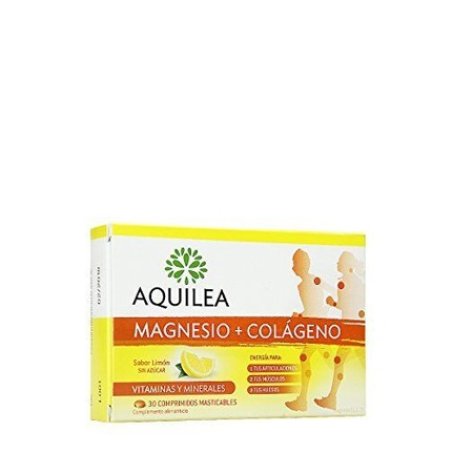 Aquilea Magnesium with Collagen Lemon Flavored Chewable Tablets 30 Count