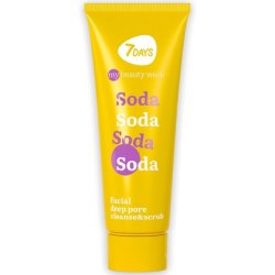 7DAYS Face Scrub with Soda, Zinc and Vitamin C Nourishing Skin Exfoliating Scrub with Fruit Extracts 80ml