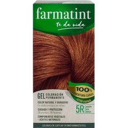 Farmatint Gel Coloración Permanente 5R Castaño Claro Cobrizo