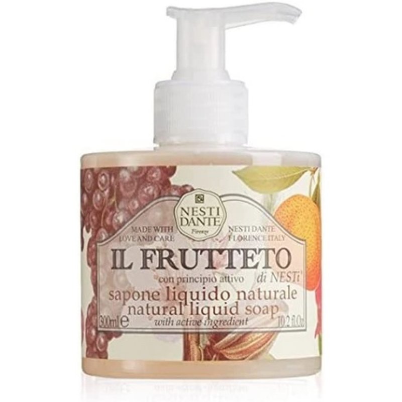 IL FRUTTETO - washbasin &amp bath bottle with pump NATURAL LIQUID SOAP 300 ML