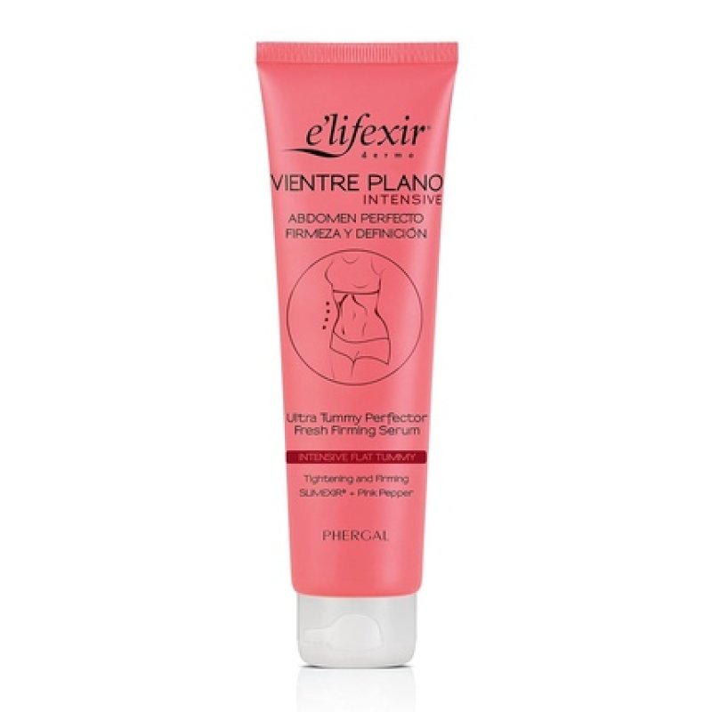 E'LIFEXIR Vientre Plano Intensive Defining Volume, Dehydrating and Toning the Stomach Firming Cream with SLIMEXIR, PINK
