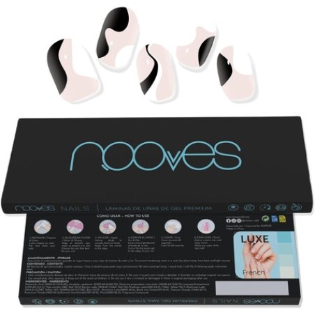 NOOVES NAILS Premium Precured Gel Nail Foils So Twirl Art Design Semi-Hardened Gel Nail Strips Semi-Permanent Gel