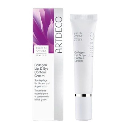 Artdeco Collagen Lip & Eye Contour Cream Moisturizing Intensive Care for Eye and Lip Area with Hyaluronic Acid &