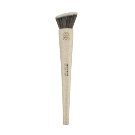 Beter Kabuki Foundation Brush Flat Synthetic Hair Cruelty-Free Natural Fibre Handle Made of Wheat Fibres