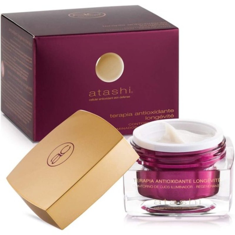 Atashi Antioxidant Eye Brightening Regenerating Reduces Puffiness and Dark Circles Skin Firm Elastic and Moisturized