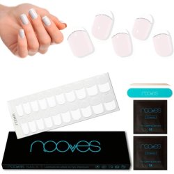 NOOVES NAILS Premium Precured Gel Nail Foils French LUXE Transparent French Salon Quality Long Lasting Easy to Apply