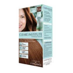 Colour Clinuance 5.34 Light Brown Bright Hair Dye for Sensitive Hair Permanent Color without Ammonia More Shine Intense