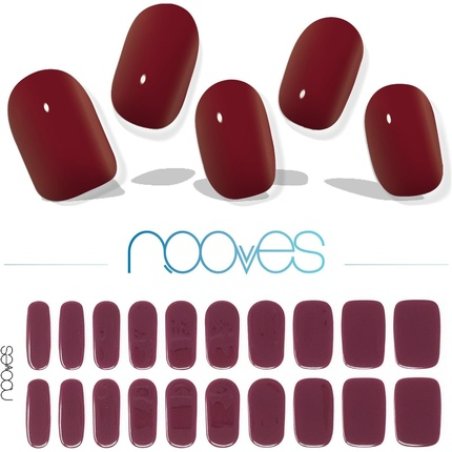 Gel Nail Films Midnight Rain Premium Luxe Solid Red 20 Units