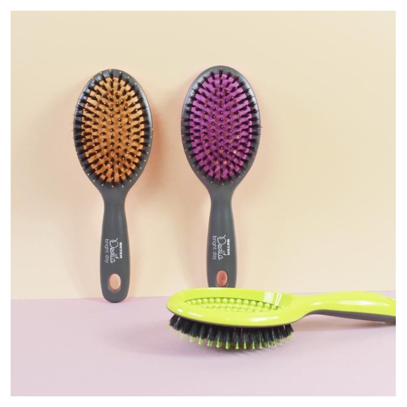 Beter Bright Day Pneumatic Adulte Brosse à cheveux rectangulaire Noir, Fuchsia 1 pièce(s)