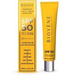 Biovène Barcelona Hyaluronic SPF 50 Anti-Aging Face Fluid High Protection with Organic Coconut 40ml