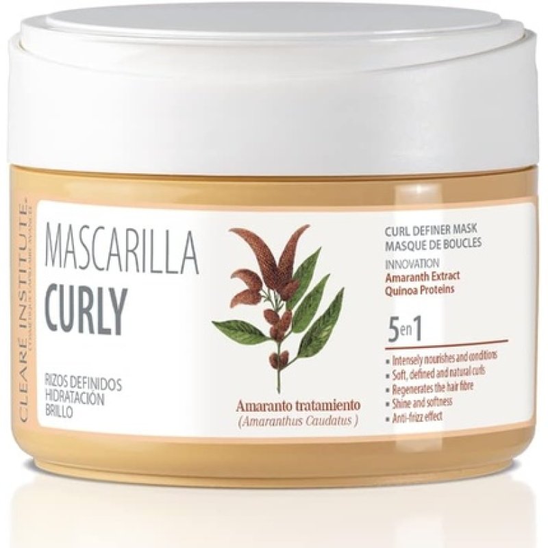 Clearé Institute Curly Hair Mask Nourishes and Defines Voluminous Curls 300ml