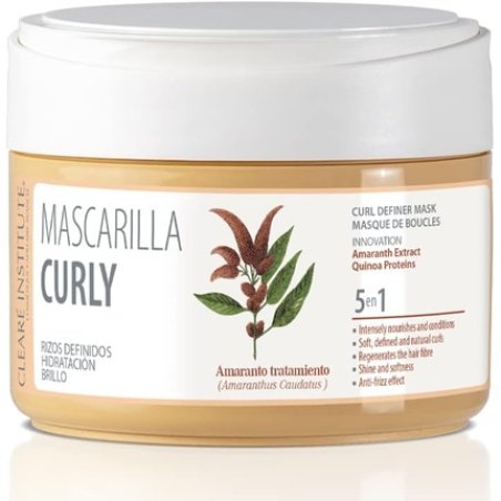 Clearé Institute Curly Hair Mask Nourishes and Defines Voluminous Curls 300ml