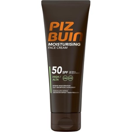 PIZ BUIN Moisturising Face Cream SPF 50 - Intense Moisturisation and Advanced UVA/UVB Protection