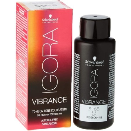 Schwarzkopf Professional Igora Vibrance Tone on Tone Hair Colour 5-65 Light Brown Chocolate Gold 60ml