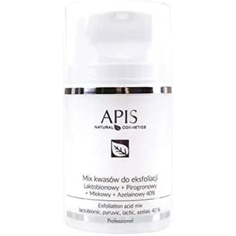 Apis Professional 40% Exfoliation Acid Mix Lactobionic Pyruvic Lactic Azelaic 50ml