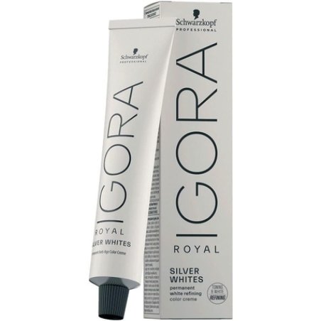 Schwarzkopf Professional Igora Royal Absolutes Permanent Hair Colour Cream Silverwhite Silver 60ml
