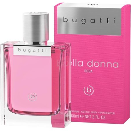 Bugatti Women's Bella Donna Pink Eau de Parfum 60ml Floral Fruity Perfume Elegant Combination of Lemon, Raspberry, Rose