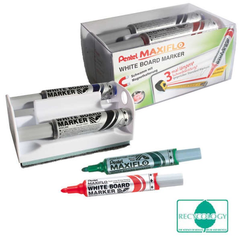 Pentel MWL5M-4BOX marqueur Multicolore
