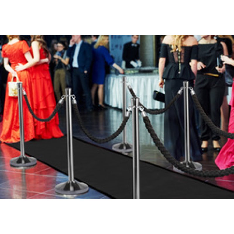 Restposten: Securit Absperrsystem CLASSIC - 2er Set, chrom