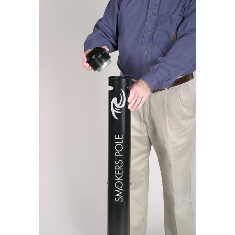 Restposten: Rubbermaid Standascher Smokers' Pole, rund