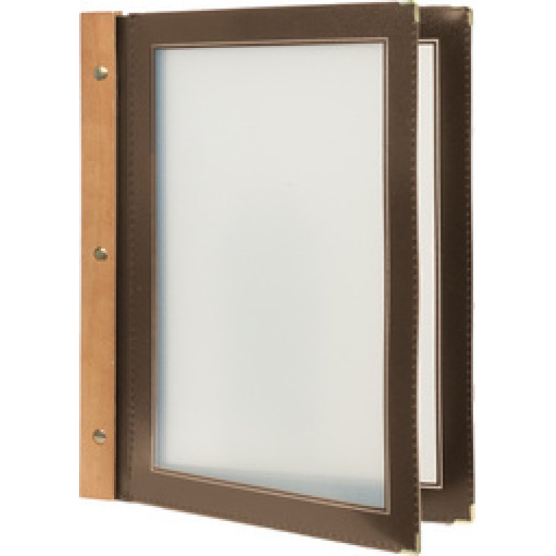 Restposten: Securit Speisekarten-Mappe WOOD, DIN A4, schwarz