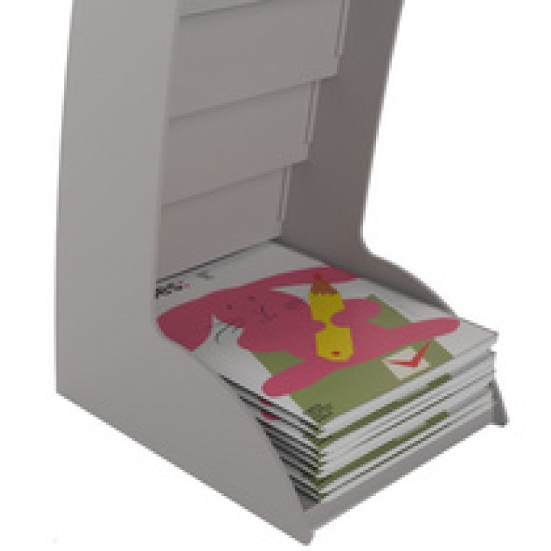 Restposten: PAPERFLOW Prospektständer Courbo, 8 Fächer,