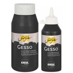 Restposten: KREUL Acrylgrundierung SOLO Goya Gesso, schwarz