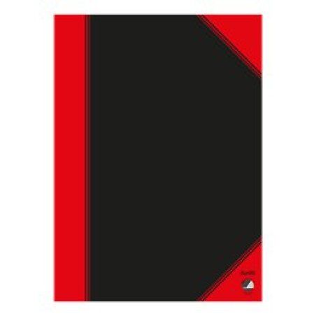 Bantex 100302831 writing notebook A4 96 sheets Black, Red