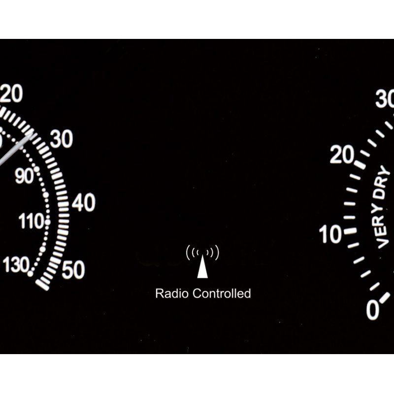 MAUL 9059095 Horloge murale et de table Cercle Noir, Argent