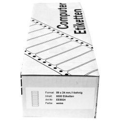 Kores EE8936 non-adhesive label 1 pc(s) White Rectangle