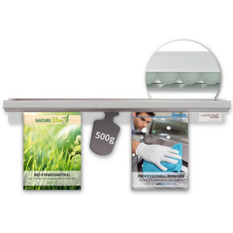 Restposten: HYGOSTAR Wandklemmschiene Catch-ball-System