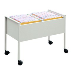 Restposten: DURABLE Hängemappen-Wagen "Economy 100 DUO" grau