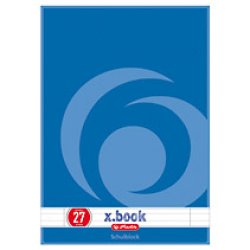 herlitz Bloc de cours x.book, A4, réglure 27 / ligné