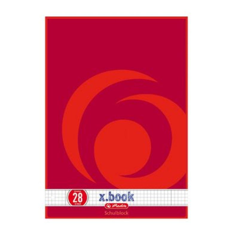 Herlitz 216283 bloc-notes A4 50 feuilles Rouge