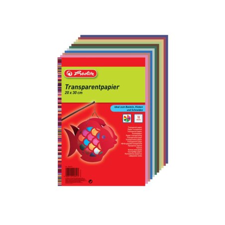 herlitz Papier transparent, 200 x 300 mm, 10 feuilles