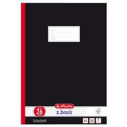 herlitz Cahier d'école supérieure x.book, A4, quadrillé