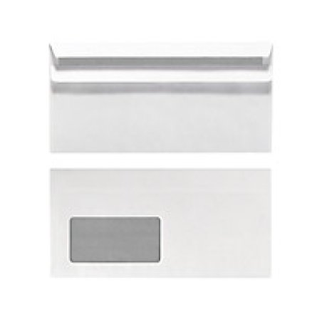 Herlitz 00764746 enveloppe DL (110 x 220 mm) Blanc 100 pièce(s)