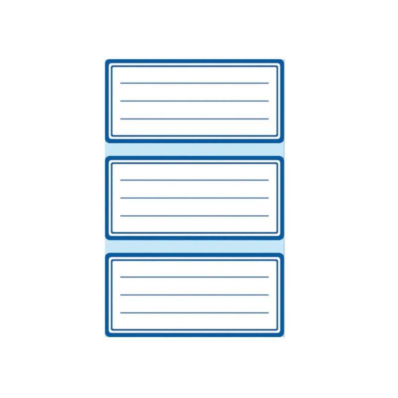 Herlitz 830240 self-adhesive label Rectangle Blue, White 9 pc(s)