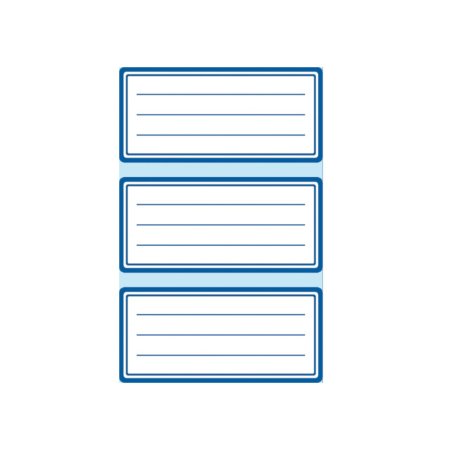 Herlitz 830240 self-adhesive label Rectangle Blue, White 9 pc(s)