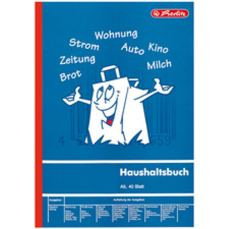 herlitz Formularbuch "Haushaltsbuch", DIN A5, 40 Blatt