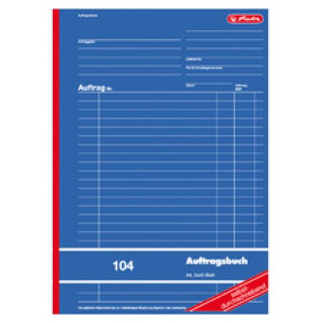 herlitz Formularbuch "Auftrag 102", DIN A5, 2 x 40 Blatt