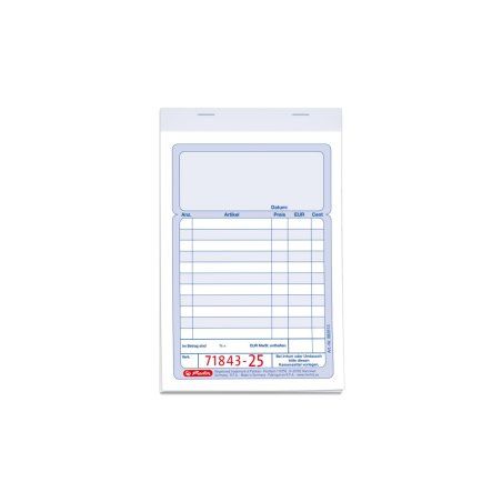 herlitz Bloc de formulaires "bloc de facture", A6, 2 x 50