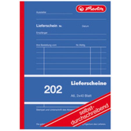 herlitz Formularbuch "Liefer-/Empfangsschein 201", DIN A5
